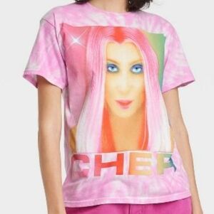 Cher Short Sleeve Graphic T-Shirt - Pink Size S